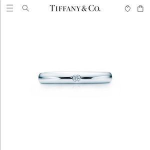 Tiffany & Co. Elsa Peretti Platinum Diamond Band